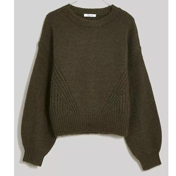 Madewell Wool Blend Wedge Sweater - Picture 1 of 6